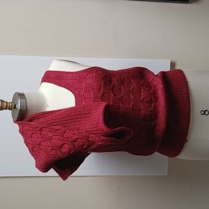 Ally Mae Cardigan & Tank Sweater Set Burgundy M